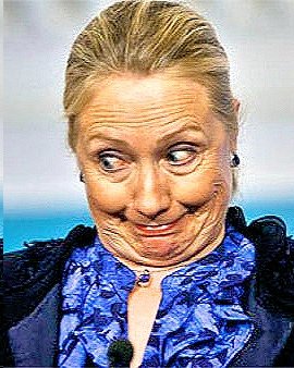 Hillary CLinton scrunched face