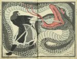 John Adams fighting a giant snake